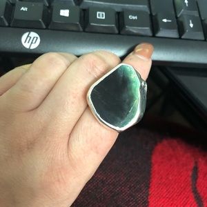 Charlene K Black and Blue Onyx Ring.